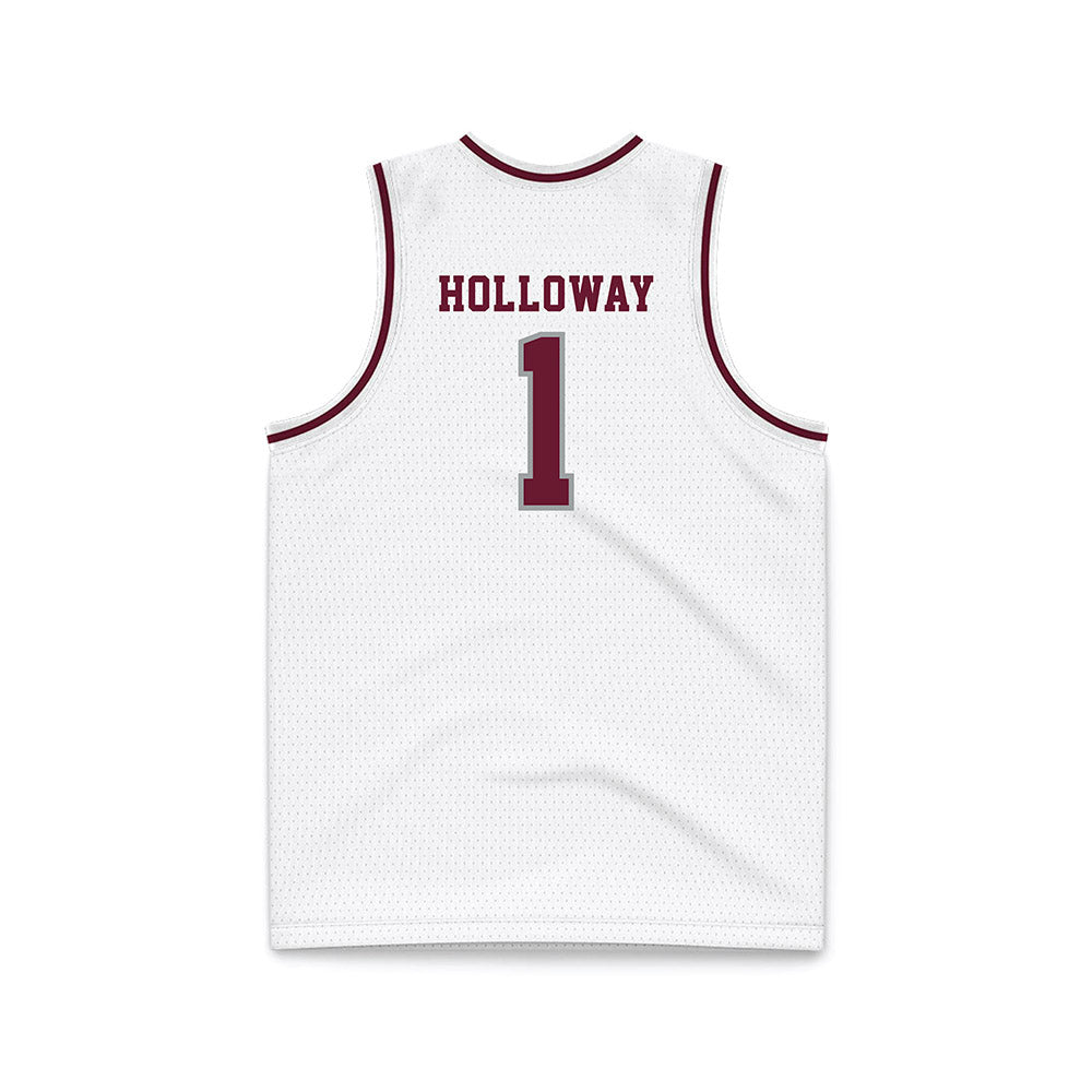 Texas A&M - NCAA Men's Basketball : Josh Holloway - White Basketball Jersey-1