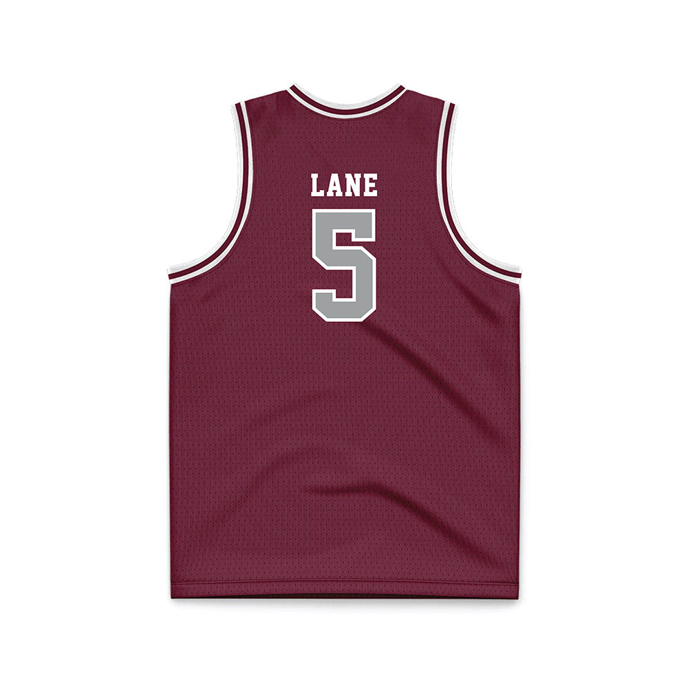 Texas A&M - NCAA Men's Basketball : Jacari Lane - Maroon Basketball Jersey-1