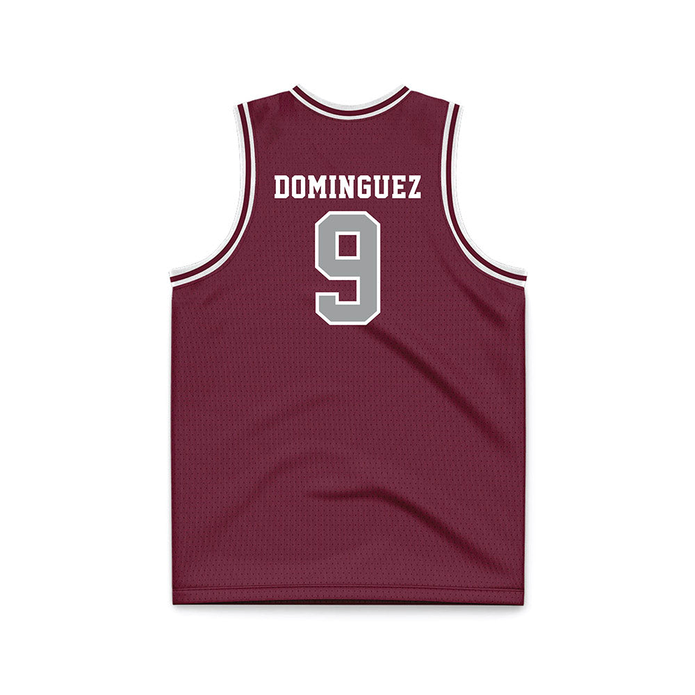 Texas A&M - NCAA Men's Basketball : Ruben Dominguez - Maroon Basketball Jersey-1
