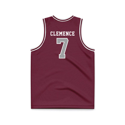 Texas A&M - NCAA Men's Basketball : Zach Clemence - Maroon Basketball Jersey-1