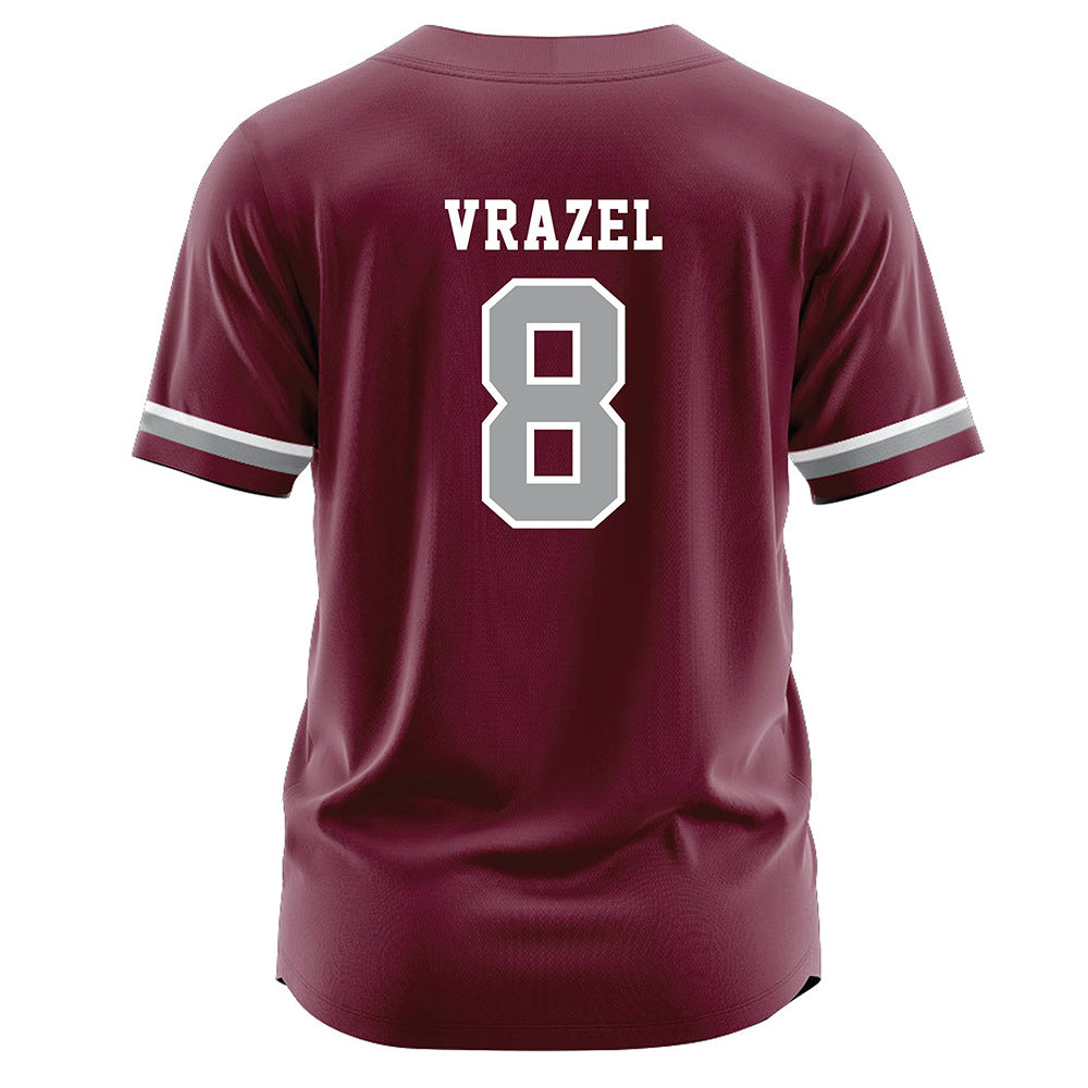 Texas A&M - NCAA Softball : Francessca Vrazel - Maroon Jersey-1