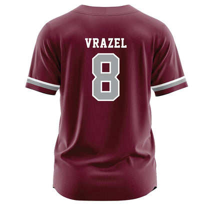 Texas A&M - NCAA Softball : Francessca Vrazel - Maroon Jersey-1