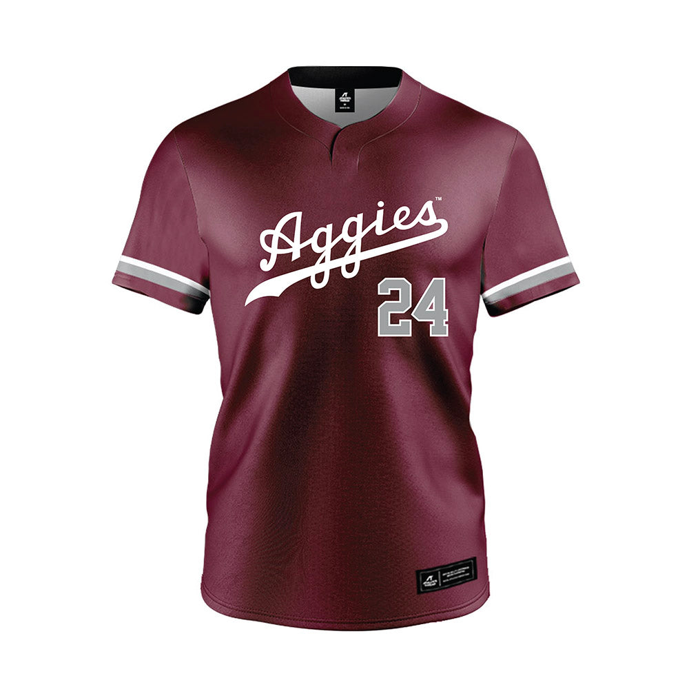 Texas A&M - NCAA Softball : Mya Perez - Maroon Jersey-0