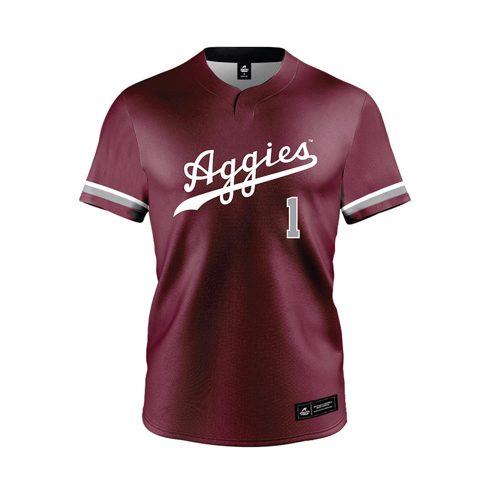 Texas A&M - NCAA Softball : Kennedy Powell - Maroon Jersey-0