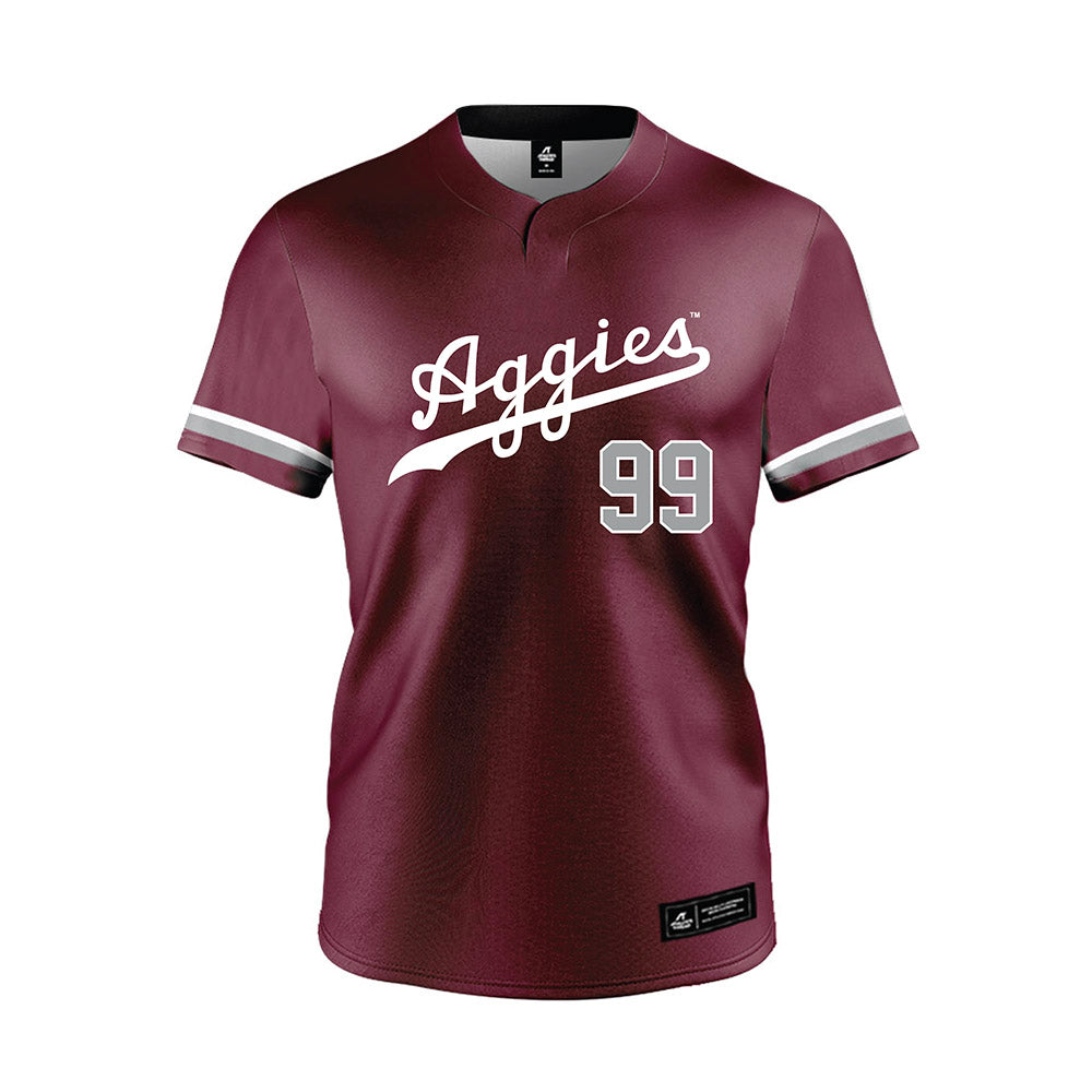 Texas A&M - NCAA Softball : Kelsey Mathis - Maroon Jersey-0