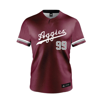 Texas A&M - NCAA Softball : Kelsey Mathis - Maroon Jersey-0
