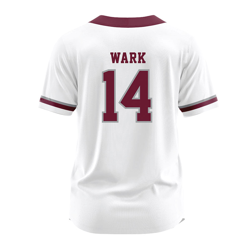 Texas A&M - NCAA Softball : Micaela Wark - White Jersey-1
