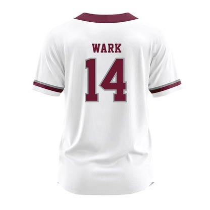Texas A&M - NCAA Softball : Micaela Wark - White Jersey-1