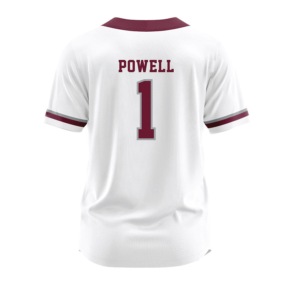 Texas A&M - NCAA Softball : Kennedy Powell - White Jersey-1
