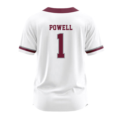 Texas A&M - NCAA Softball : Kennedy Powell - White Jersey-1