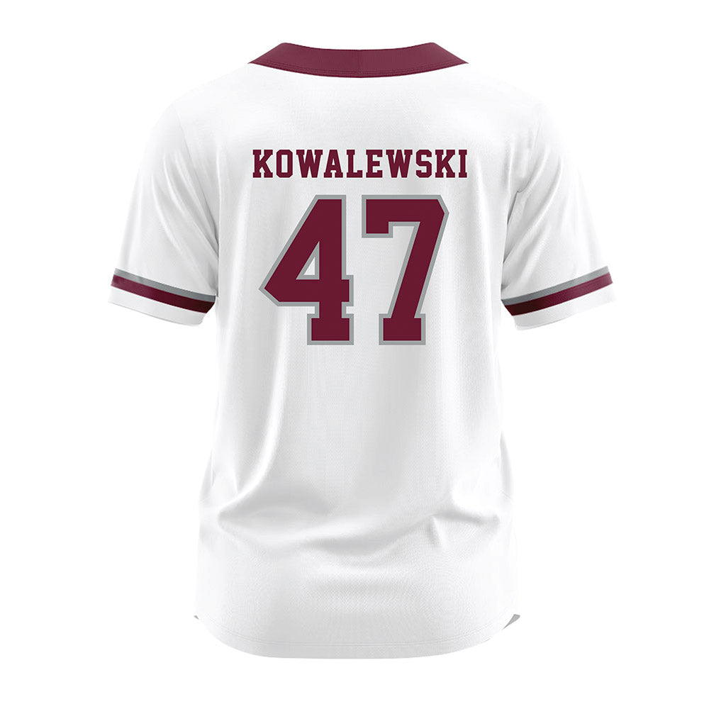 Texas A&M - NCAA Softball : Ariel Kowalewski - White Jersey-1