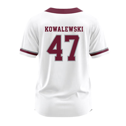 Texas A&M - NCAA Softball : Ariel Kowalewski - White Jersey-1