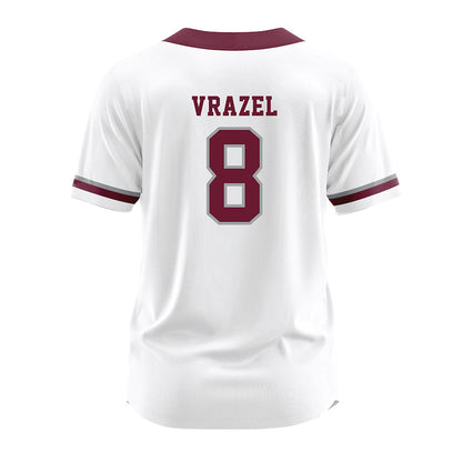 Texas A&M - NCAA Softball : Francessca Vrazel - White Jersey-1