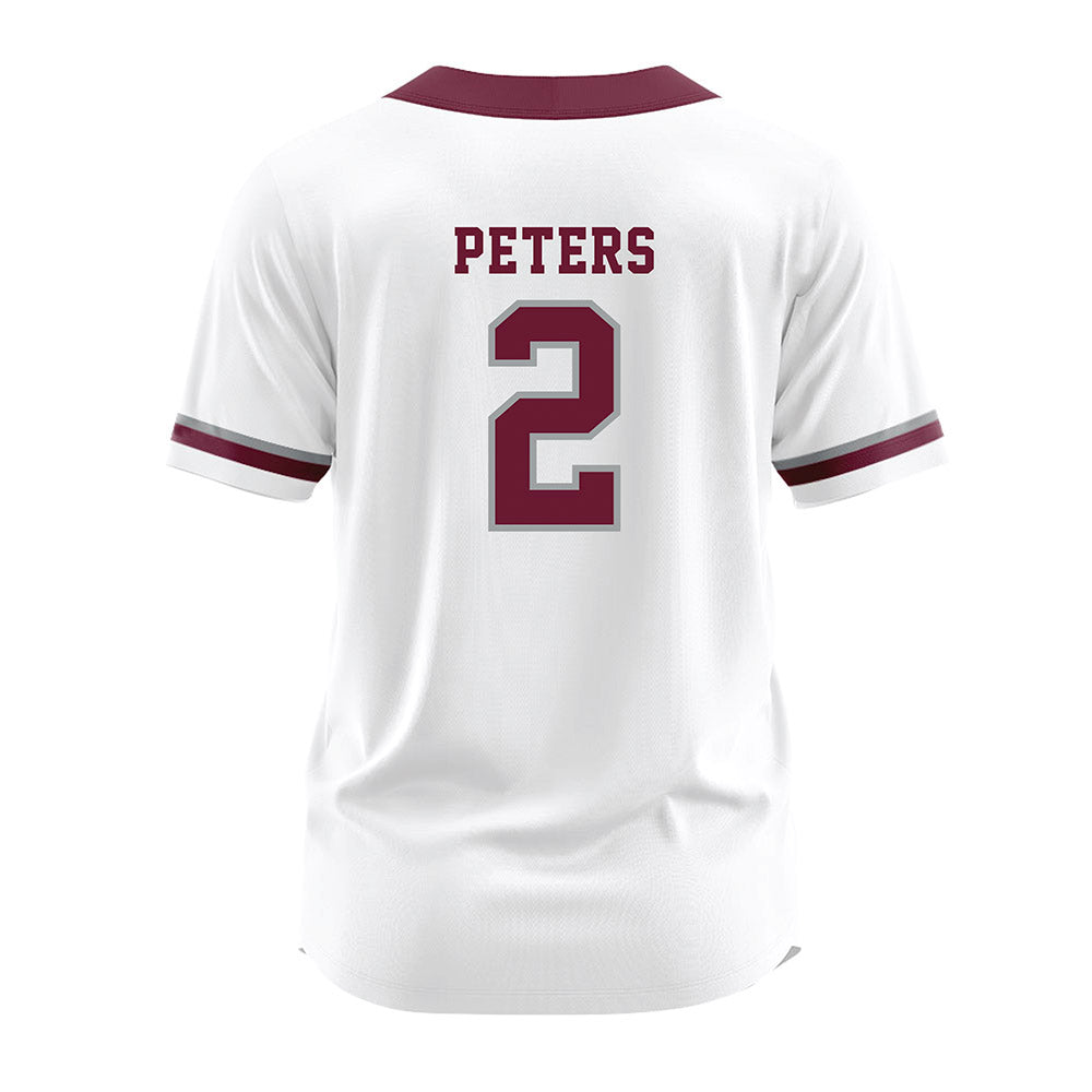 Texas A&M - NCAA Softball : Sidne Peters - White Jersey-1