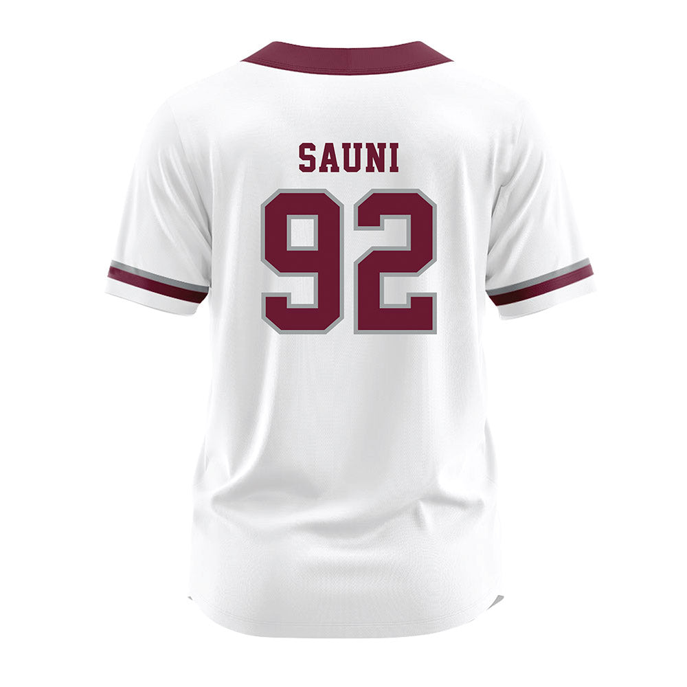 Texas A&M - NCAA Softball : Madison Sauni - White Jersey-1