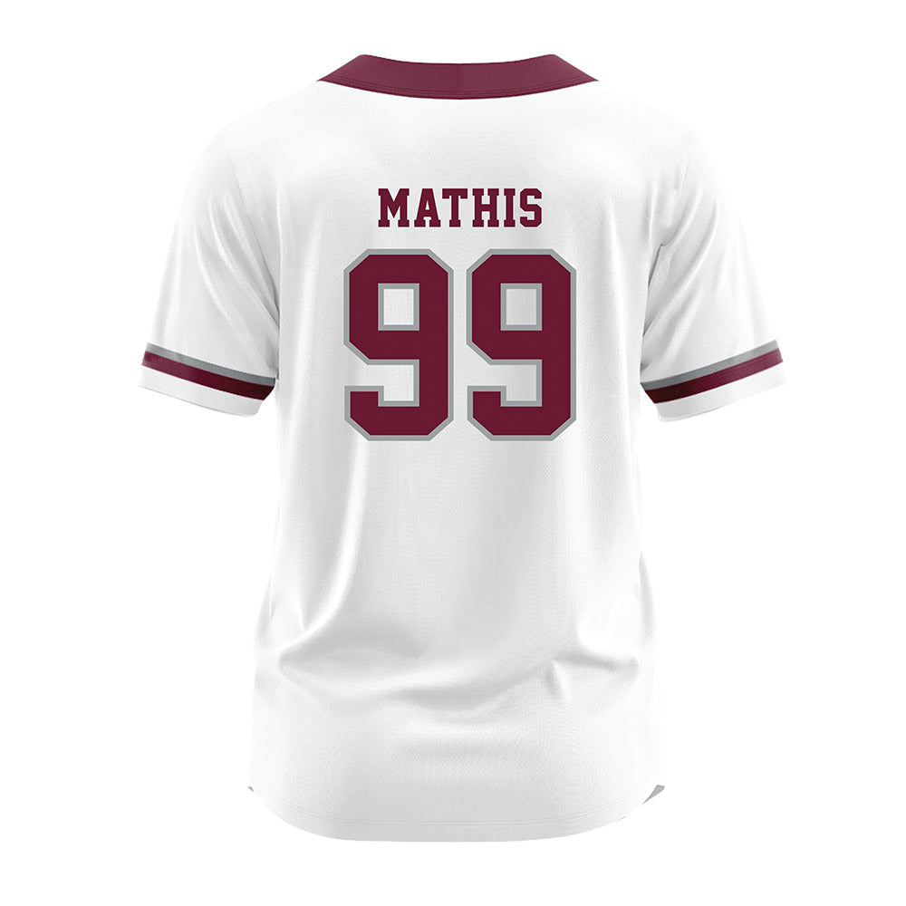 Texas A&M - NCAA Softball : Kelsey Mathis - White Jersey-1