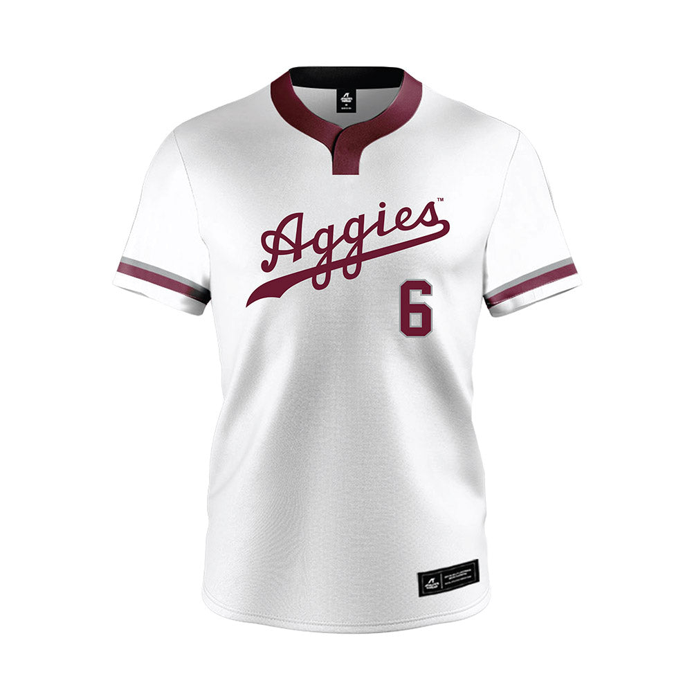 Texas A&M - NCAA Softball : Taylor Brown - White Jersey-0
