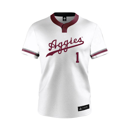Texas A&M - NCAA Softball : Kennedy Powell - White Jersey-0
