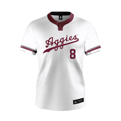 Texas A&M - NCAA Softball : Francessca Vrazel - White Jersey-0