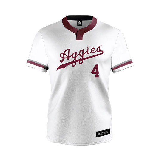 Texas A&M - NCAA Softball : Annsley Groce - White Jersey-0