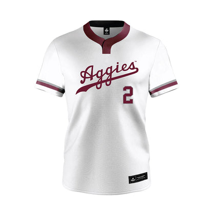 Texas A&M - NCAA Softball : Sidne Peters - White Jersey-0