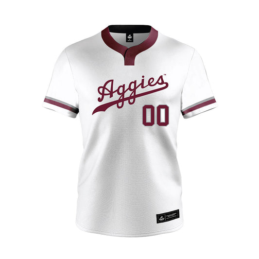 Texas A&M - NCAA Softball : Piper White - White Jersey-0