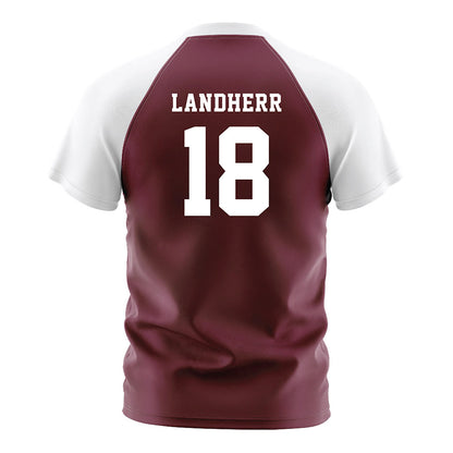 Texas A&M - NCAA Women's Soccer : Lucy Landherr - Maroon Soccer Jersey-1