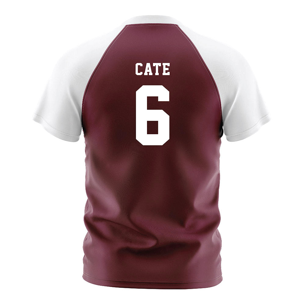 Texas A&M - NCAA Women's Soccer : Bailey Cate - Maroon Soccer Jersey-1