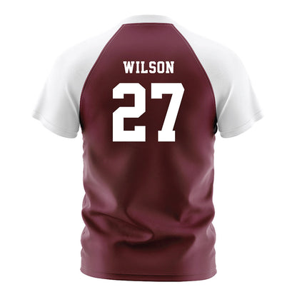 Texas A&M - NCAA Women's Soccer : Hayden Wilson - Maroon Soccer Jersey-1
