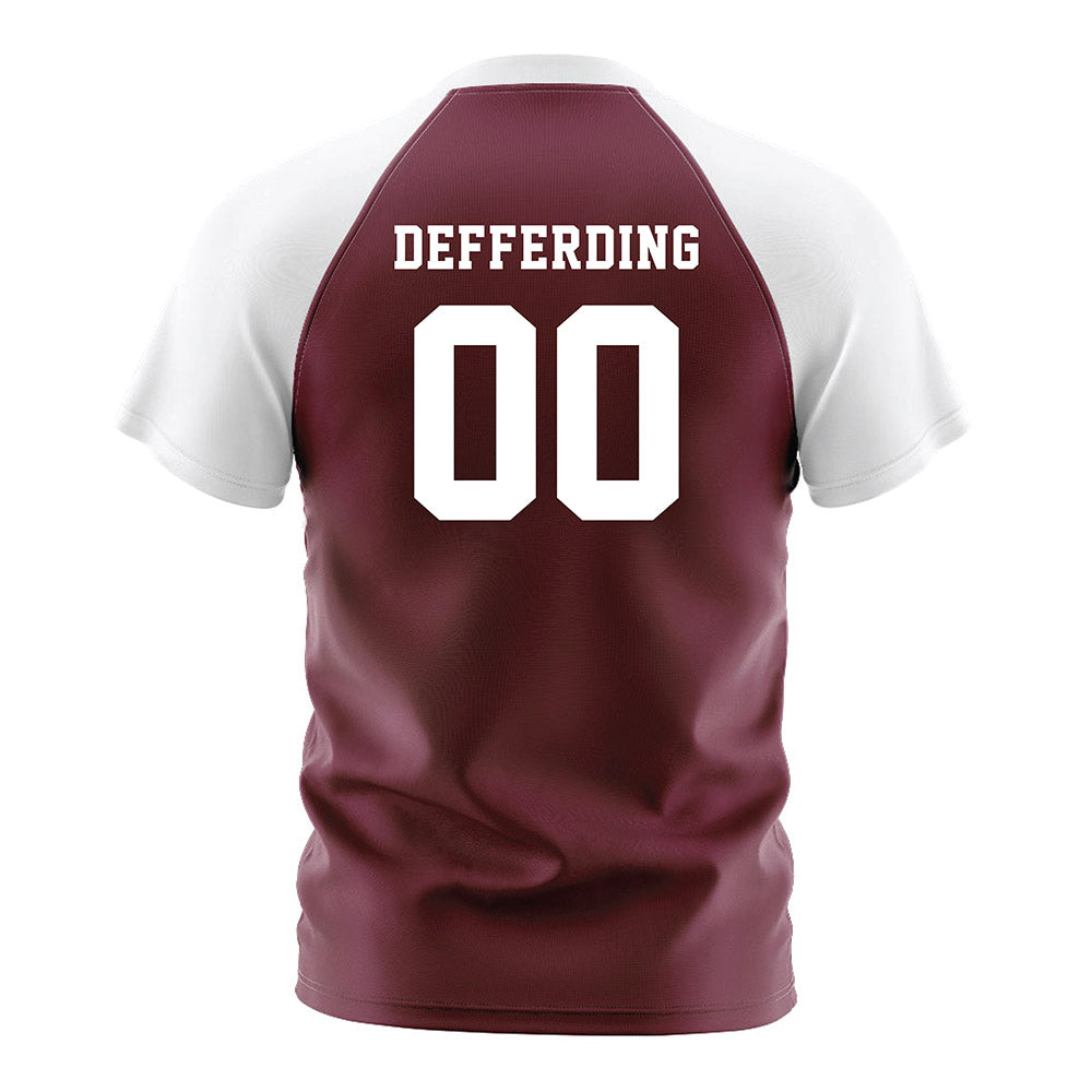 Texas A&M - NCAA Women's Soccer : Erica Defferding - Maroon Soccer Jersey-1