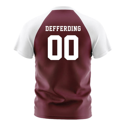 Texas A&M - NCAA Women's Soccer : Erica Defferding - Maroon Soccer Jersey-1