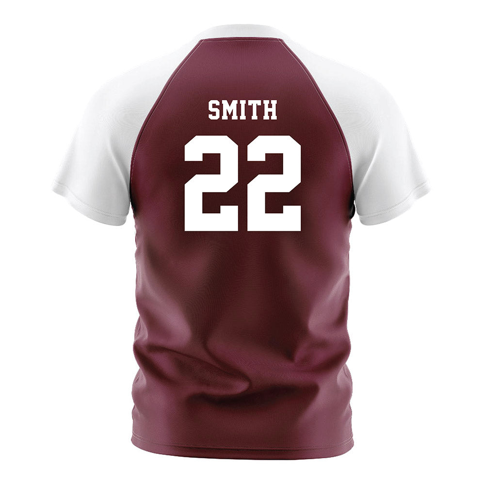 Texas A&M - NCAA Women's Soccer : Kieana Smith - Maroon Soccer Jersey-1