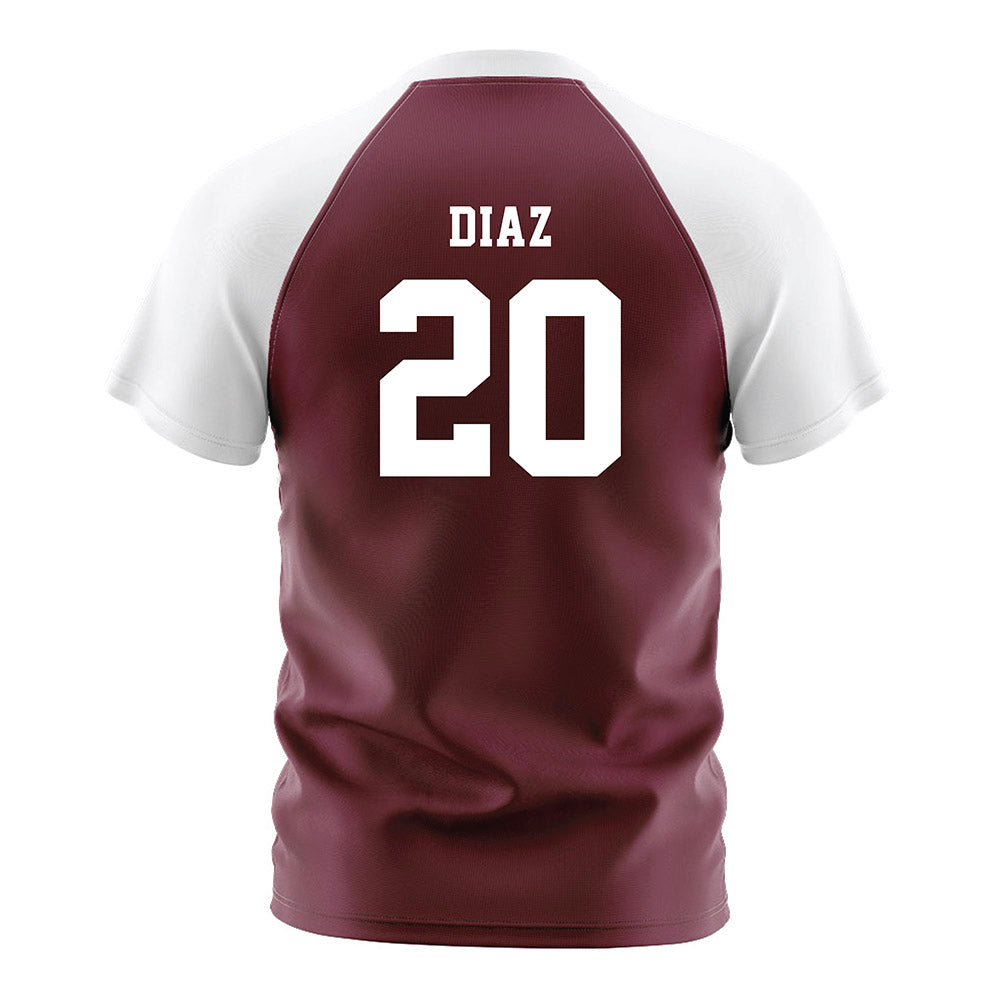 Texas A&M - NCAA Women's Soccer : Leah Diaz - Maroon Soccer Jersey-1