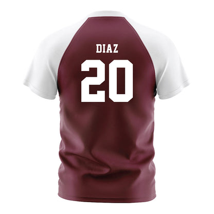 Texas A&M - NCAA Women's Soccer : Leah Diaz - Maroon Soccer Jersey-1