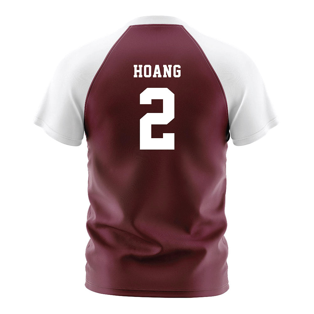 Texas A&M - NCAA Women's Soccer : Emma Hoang - Maroon Soccer Jersey-1
