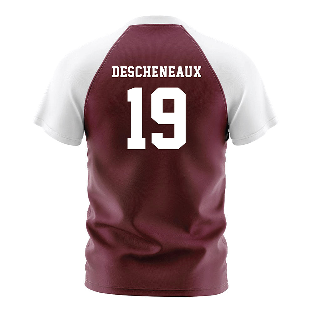 Texas A&M - NCAA Women's Soccer : Eloise Descheneaux - Maroon Soccer Jersey-1