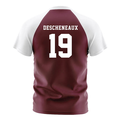 Texas A&M - NCAA Women's Soccer : Eloise Descheneaux - Maroon Soccer Jersey-1