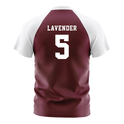 Texas A&M - NCAA Women's Soccer : Tessa Lavender - Maroon Soccer Jersey-1