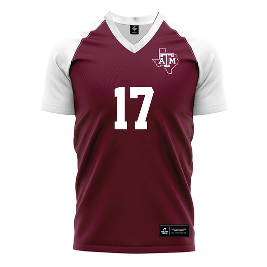 Texas A&M - NCAA Women's Soccer : Mia Scranton - Maroon Soccer Jersey-0