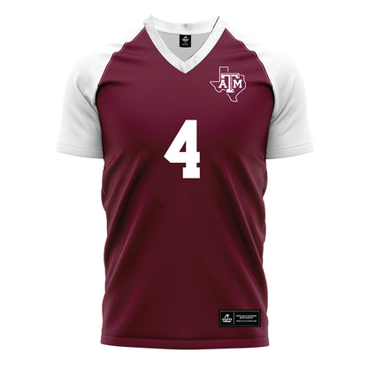 Texas A&M - NCAA Women's Soccer : Isabella Yakel - Maroon Soccer Jersey-0
