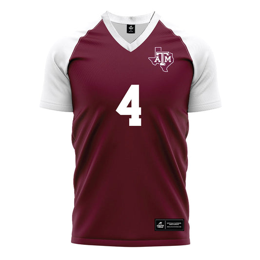 Texas A&M - NCAA Women's Soccer : Isabella Yakel - Maroon Soccer Jersey-0