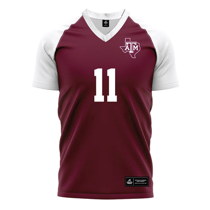 Texas A&M - NCAA Women's Soccer : Riley Crooks - Maroon Soccer Jersey-0