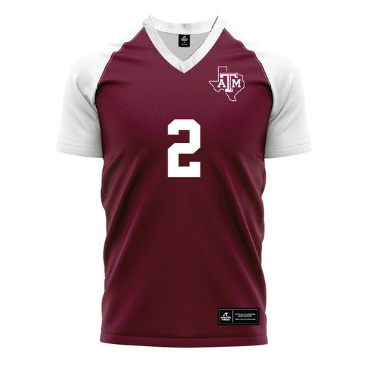 Texas A&M - NCAA Women's Soccer : Emma Hoang - Maroon Soccer Jersey-0
