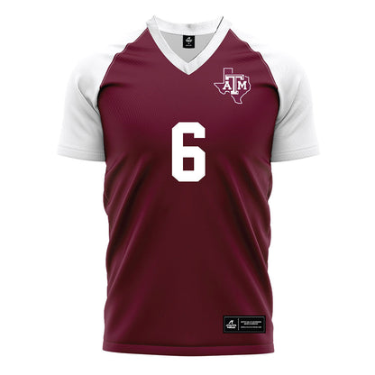 Texas A&M - NCAA Women's Soccer : Bailey Cate - Maroon Soccer Jersey-0