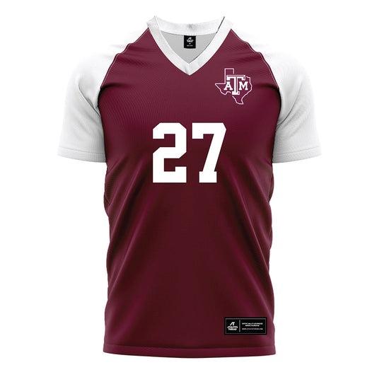 Texas A&M - NCAA Women's Soccer : Hayden Wilson - Maroon Soccer Jersey-0