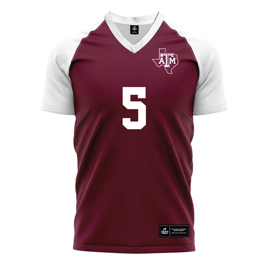 Texas A&M - NCAA Women's Soccer : Tessa Lavender - Maroon Soccer Jersey-0