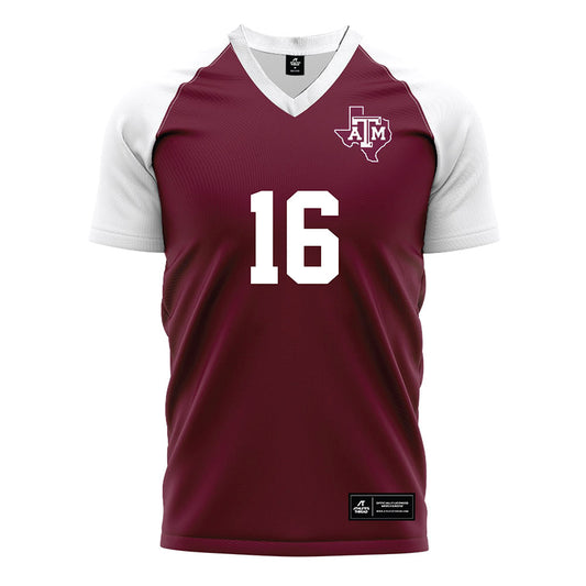 Texas A&M - NCAA Women's Soccer : Trinity Buchanan - Maroon Soccer Jersey-0