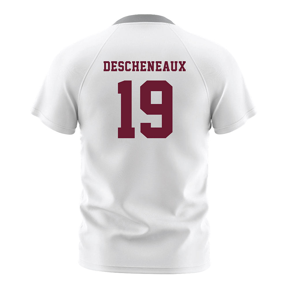 Texas A&M - NCAA Women's Soccer : Eloise Descheneaux - White Soccer Jersey-1