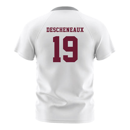 Texas A&M - NCAA Women's Soccer : Eloise Descheneaux - White Soccer Jersey-1