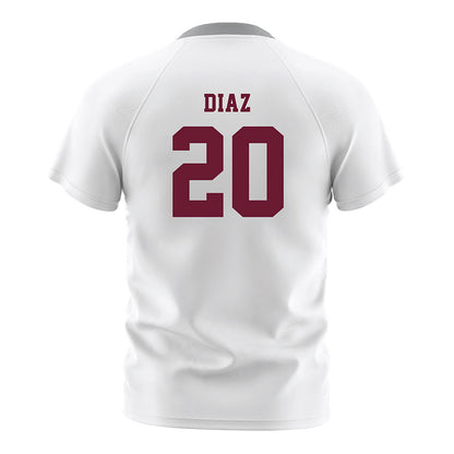 Texas A&M - NCAA Women's Soccer : Leah Diaz - White Soccer Jersey-1